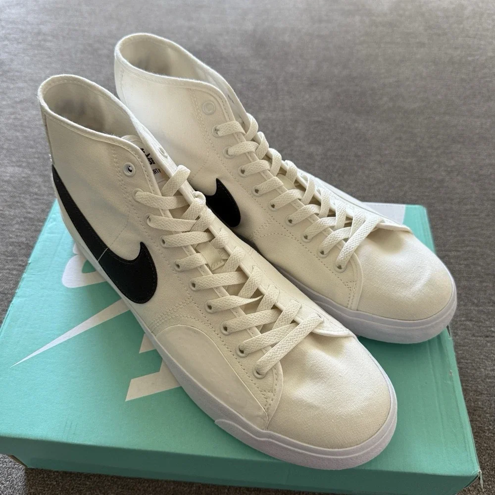 Nike SB Blazer Court Mid Men Shoes Sail/Anthracite White DC8901-102 Size 13